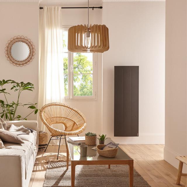 Radiateur connecté Oniris vertical 1500W gris étoilé - Atlantic - 503917_2