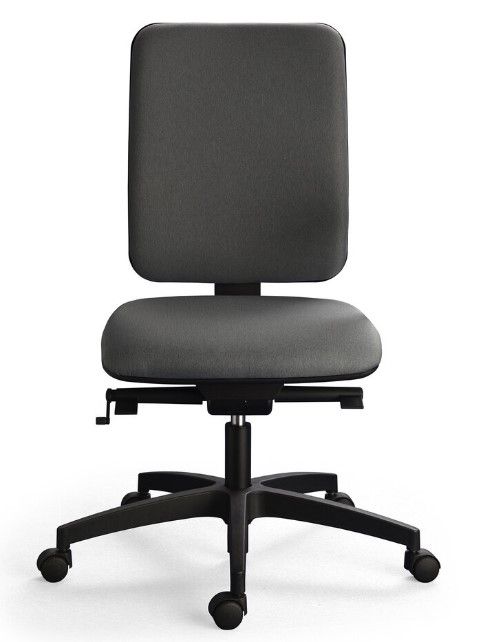 Tasko - chaise de bureau ergonomique - Sitis - roulettes design blanches - assise et dossier tissu ajustables_2