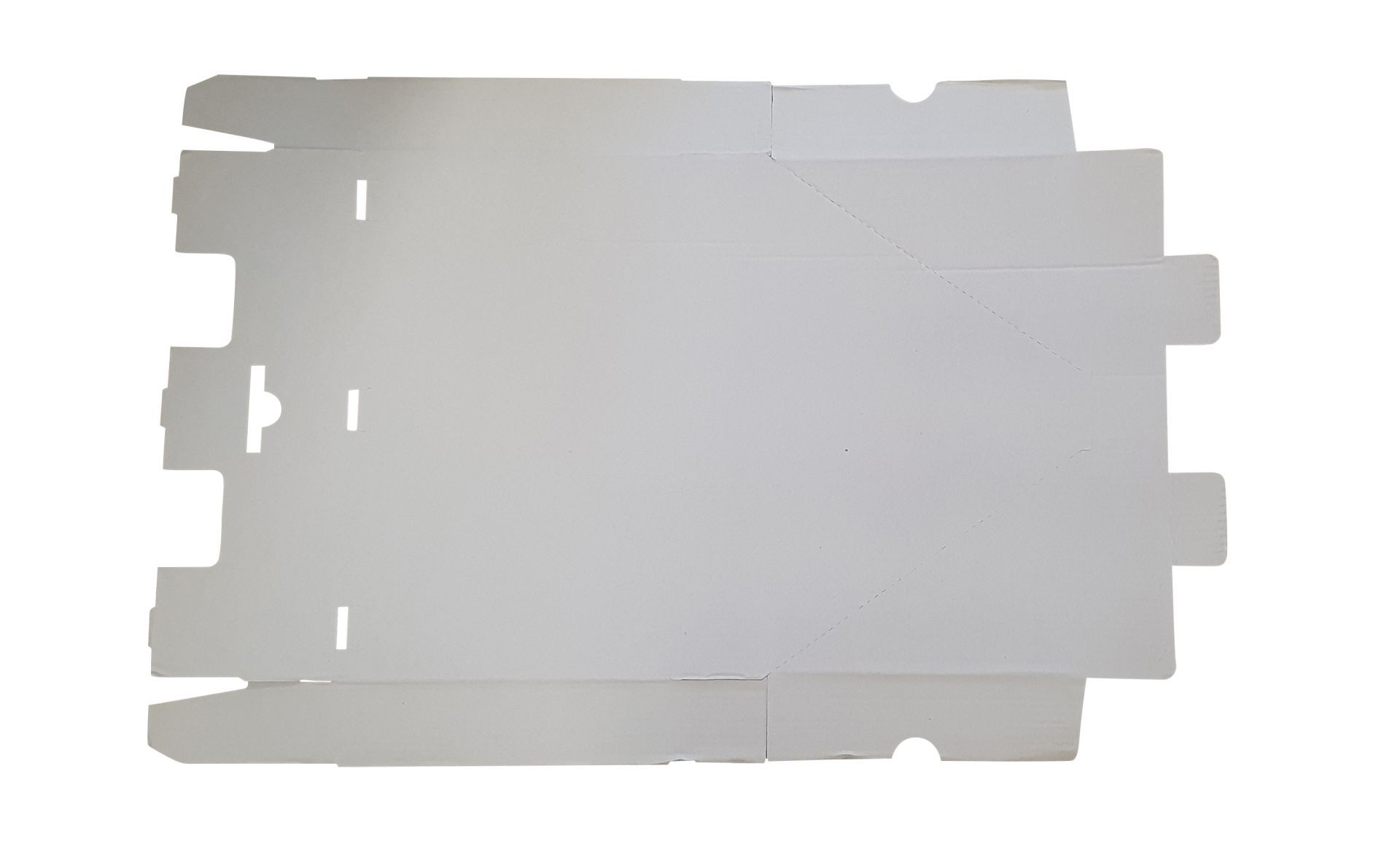 Boîte carton d'expédition blanche - 46,5 x 28,5 x 7,5 cm - Neutre blanc - Conditionnement 1000_2