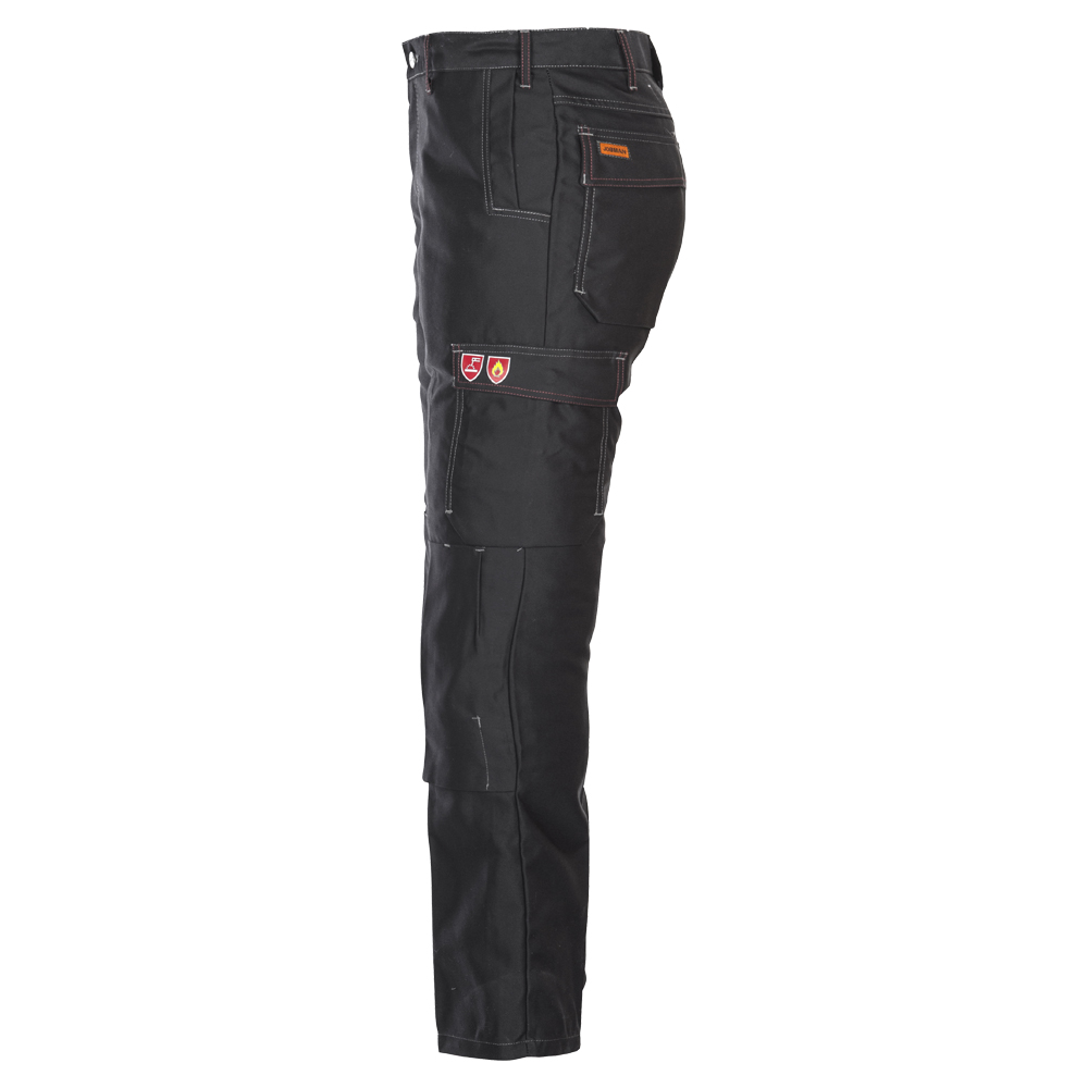 Pantalon soudeur 100% coton retardateur de flamme 350g - PCPT100 - Jobman avec poches multiples et normes EN 11612 / EN 11611_2