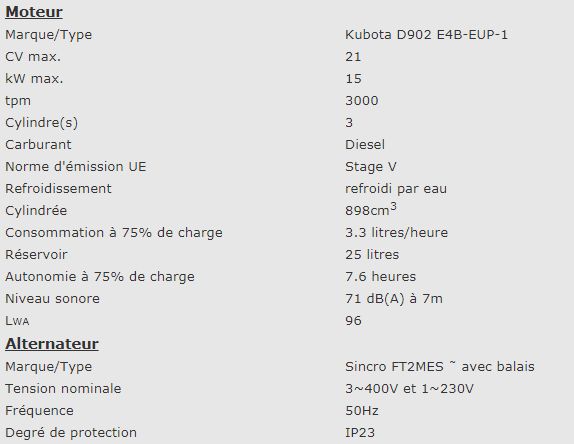 New Boy EPS133TDE - 951011414 - Groupe électrogène industriel super-insonorisé diesel Kubota - Europower_2
