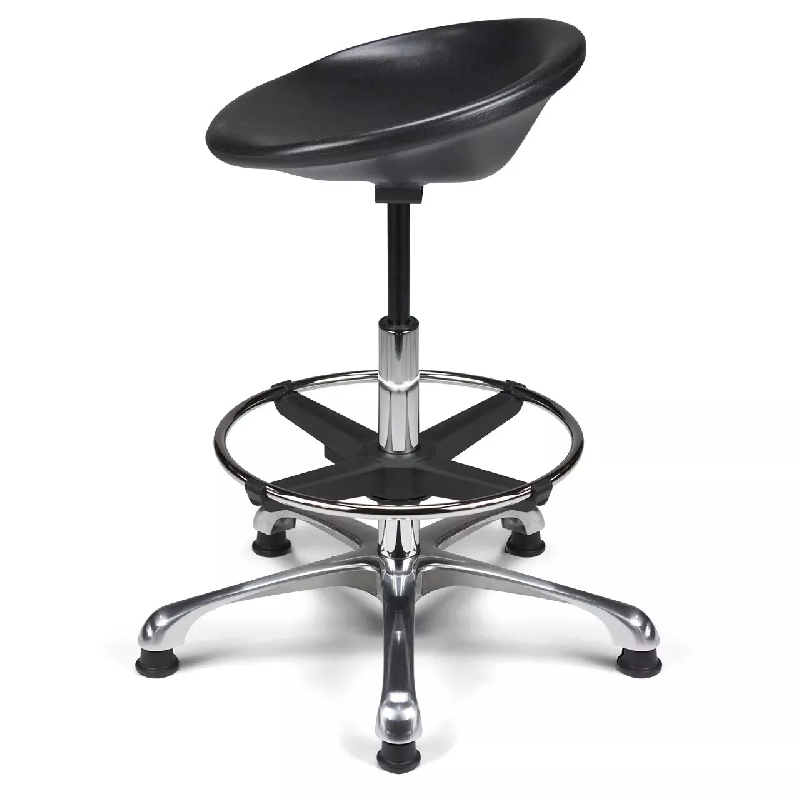 Tabouret technique polyuréthane avec dossier intégré So Arezzo - Avec_2