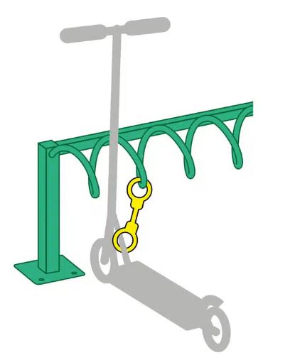 Garage pour 8 trottinettes électriques avec recharge extérieure - TrotFix Elec - prise étanche IP55 et boîtier sécurisé_2