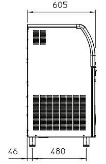 Machine à glace en grains Scotsman - 200 kg/24 h - Finition inox - Stockage 55 kg - AF 206 WS_2