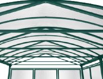 Abri vélos et motos voûte XXL - Structure acier galvanisé - Toiture polycarbonate anti-UV - 5000x3010x4160 mm_2