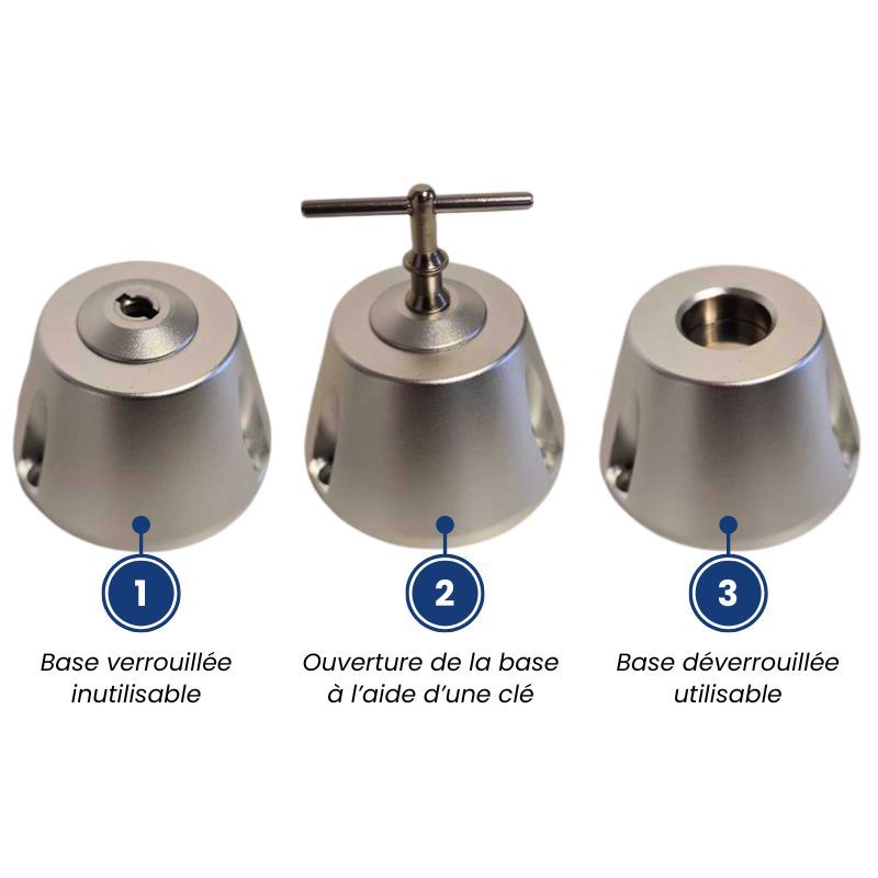 Base de déverrouillage magnétique pour pochettes anti-ondes téléphones - solution pause numérique collèges et lycées_2