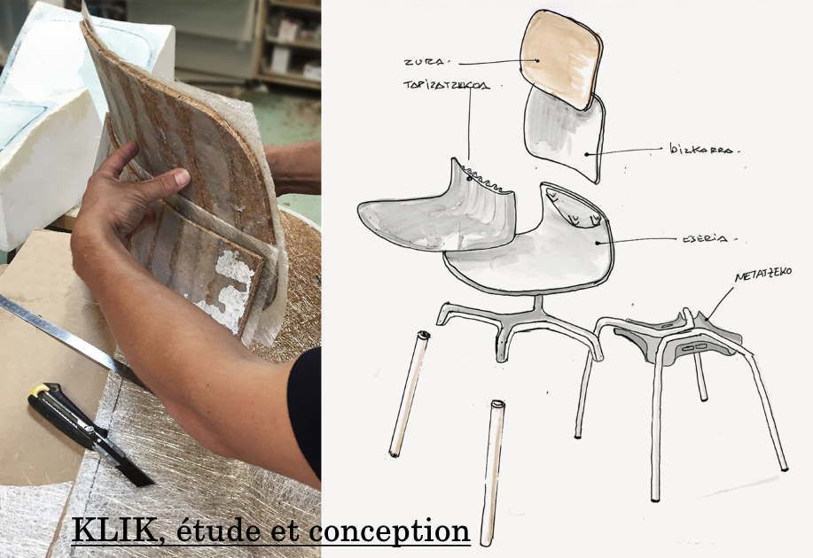 Chaise empilable klik, originale et élégante_2
