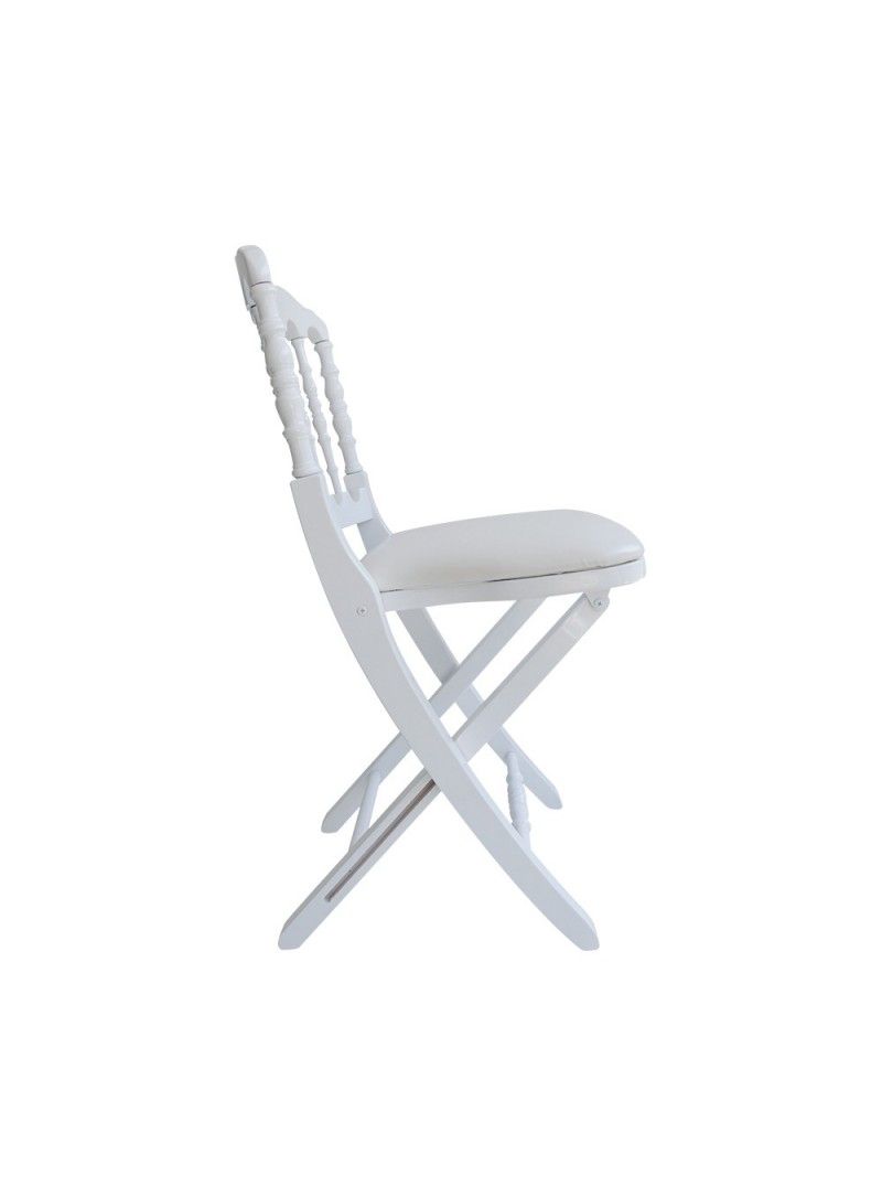 Napoléon iii - chaise pliante - vif furniture - blanc_2