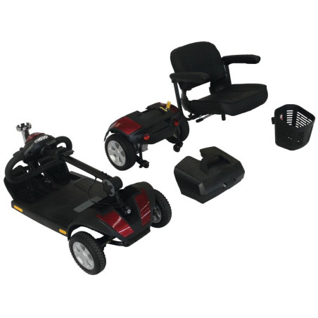 Scooter Traveler démontable à 4 roues - SN-SCTV - siège pivotant 360° - autonomie 16 km - batterie amovible_2