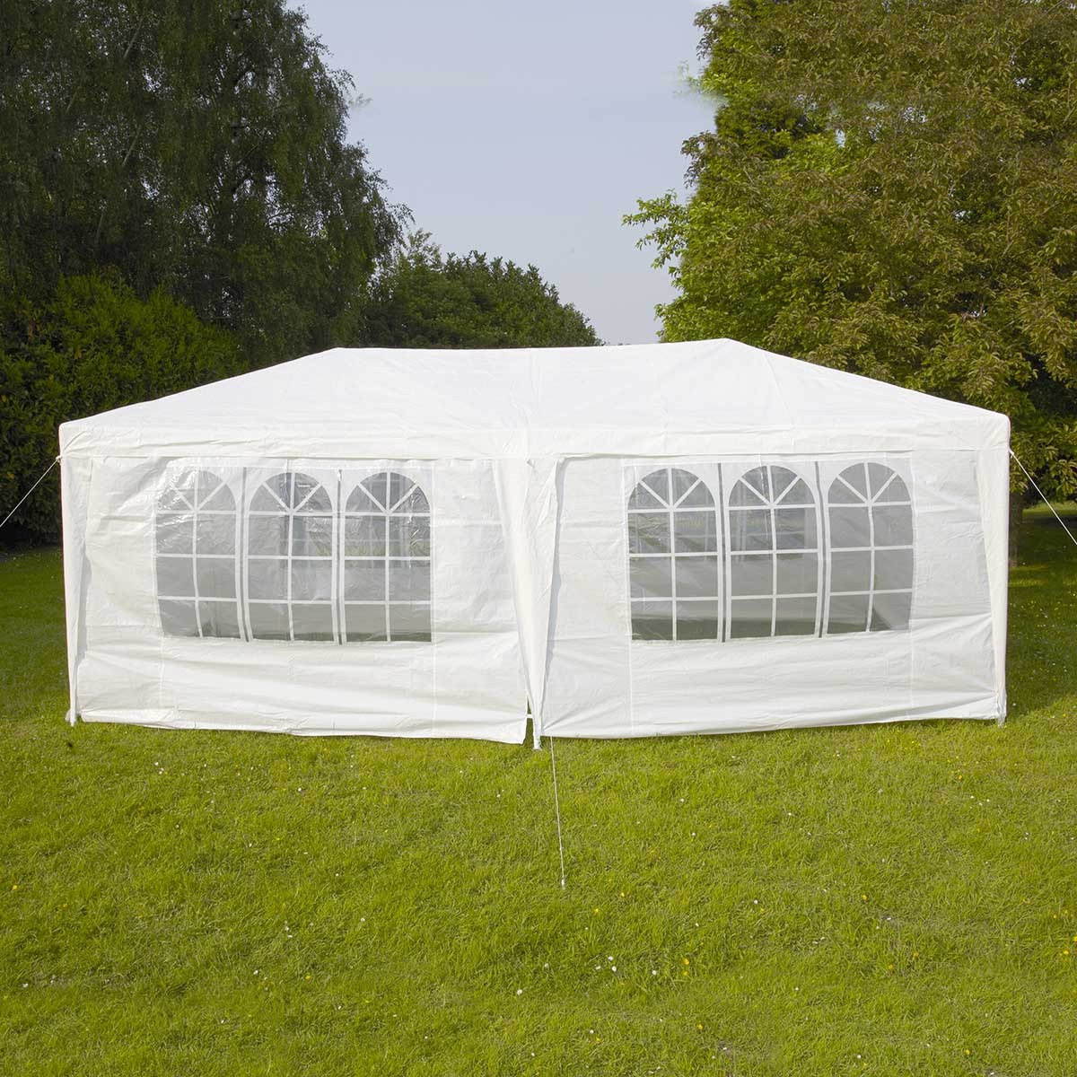 Chapiteau 3x6m - Barnum de jardin 18m² - Toile imperméable 180g/m² avec murs amovibles_2