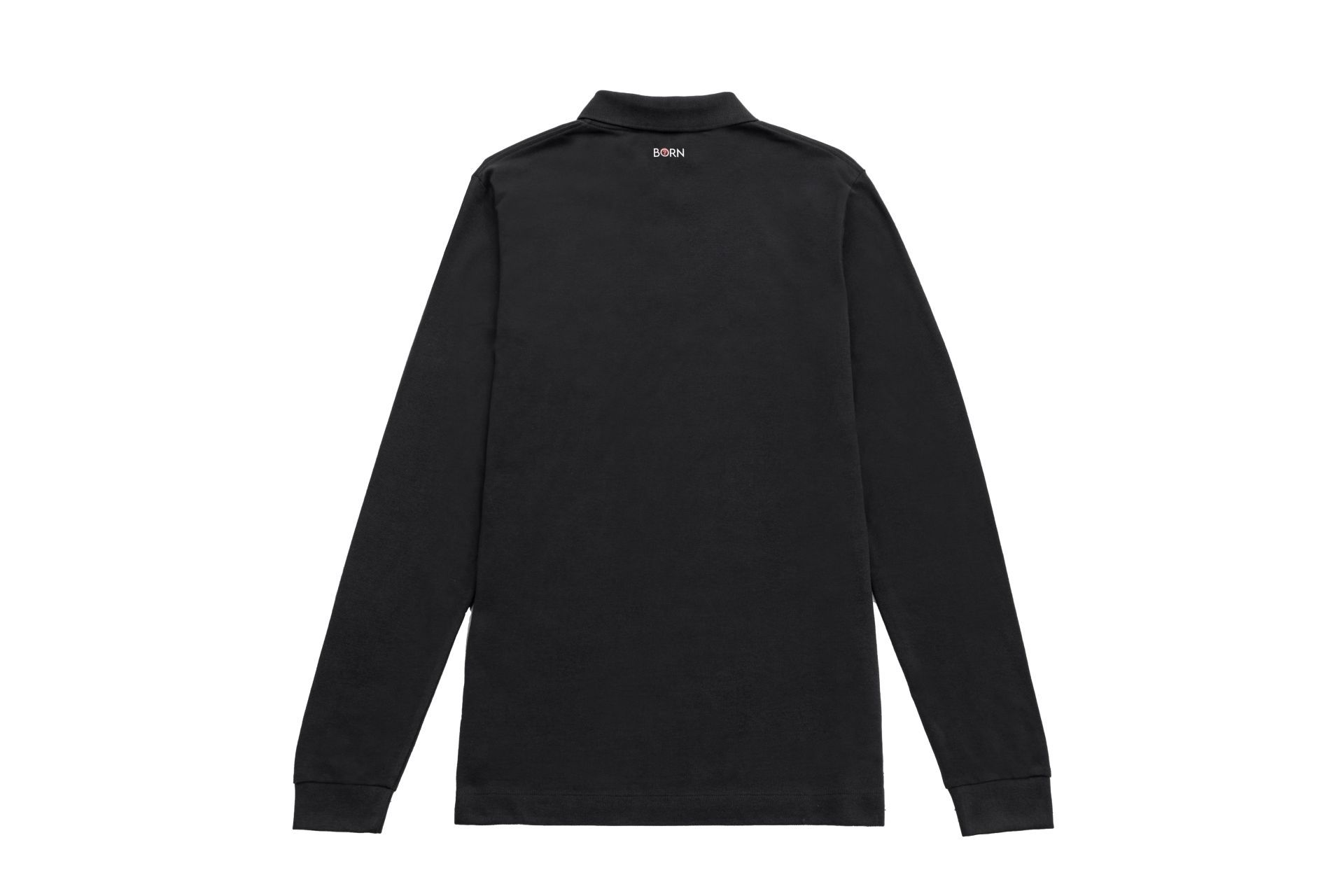 Polo manches longues unisexe - 100% coton biologique - Concept innovant Born Collection_2