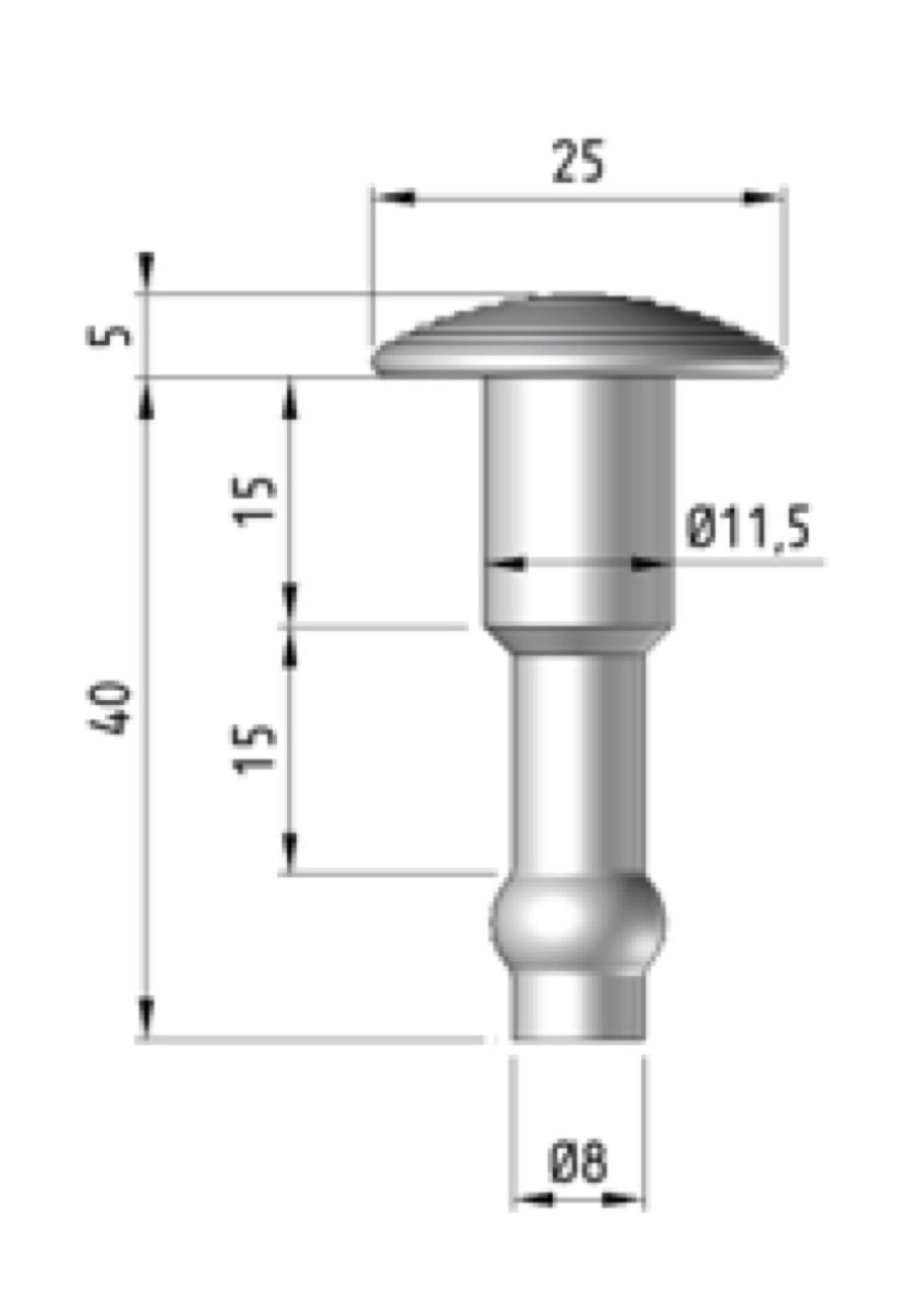 Clou podotactile special enrobe en laiton (fd)_2