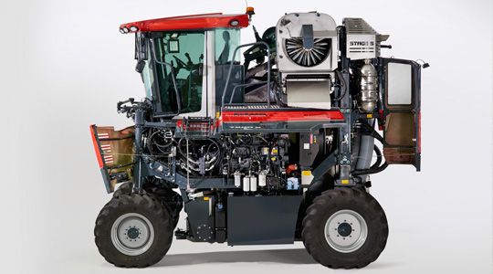 Système VITIselect pour tri optimisé des raisins sur terrains en pente