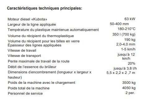 Kontur 700 TP - Machine de marquage routier - Stim - Poids avec chargement 3500 kg - Marquage horizontal, lignes 5 à 40 cm_2
