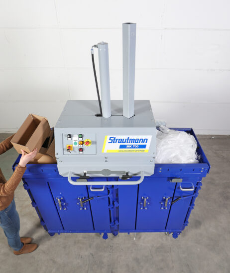 Presse à balles double chambre MK 700 - compression de carton, papier et film plastique - jusqu'à 35 tonnes/an_2