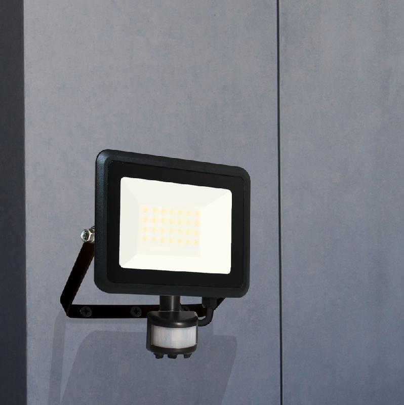 Projecteur mural KREON 2 - IP44, 20W, 4000K, 2000lm, noir mat avec détecteur infrarouge paramétrable_2
