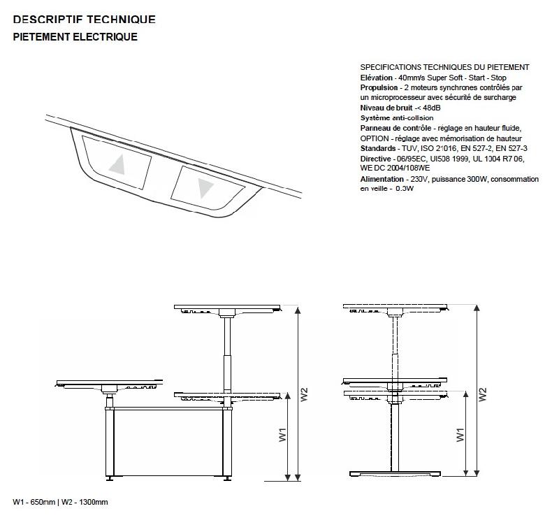 Bureau Bench DRIVE - 120 x 169 cm, Non, Blanc Pastel, Blanc_2