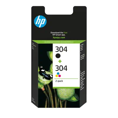 Pack de 2 cartouches authentiques d'encre noire/trois couleurs HP 304_2