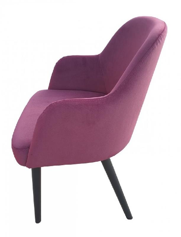 Lot de 2 Fauteuils - pieds bois noirs - SOFIA_2