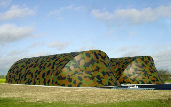 Hangar étanche et anti-sismique pour conditions extrêmes