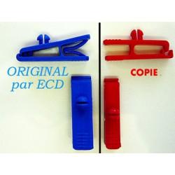Clip plastique ECD® - modèle pince à linge - lot de 100 - 6 coloris disponibles_2