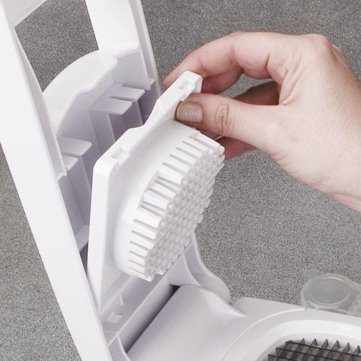 Coupe-légume Coupe-frites Lacor - 3 grilles inox (6mm, 9mm, rondelles) - Réceptacle grande capacité_2