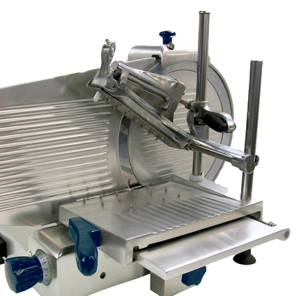 Trancheuse à viande Roussey TVN Rodi - modèle vertical en alu anodisé avec grande capacité de coupe_2