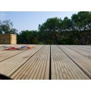 50694856 - Lames de terrasses en pin imprégné classe 3 - Pircher - Dimensions 14,5 x 3,3 x 420 cm_2