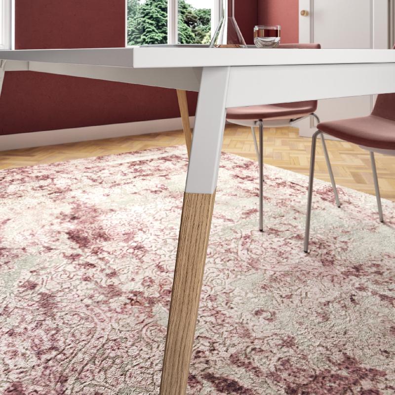 Bureau bench 2 personnes X3 - Officity - 180, Blanc, Orme blanchi_2