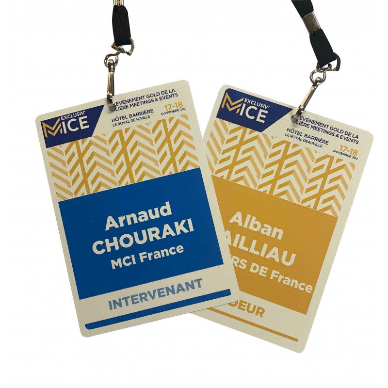 Carte ecobadge  semi rigide Indéchirable et recyclable - Reference : Ecobadge_2