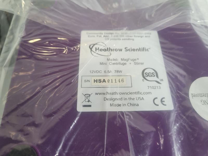 Magfuge HEATHROW Centrifugeuse / Agitateur Magnétique - Gris / Violet_2
