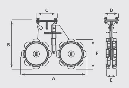 Plaque vibrante à double roue TWIN WHEEL pour compactage dans les tranchées étroites - idéale pour réseaux souterrains_2