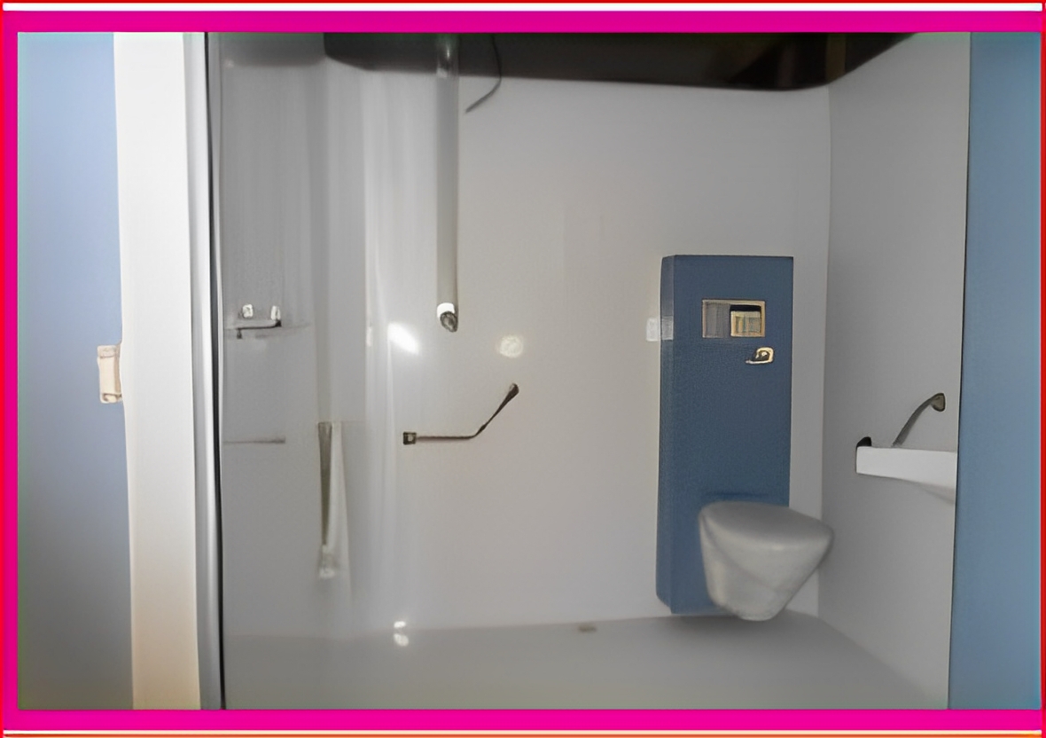 Cabines sanitaires équipées avec accessoires en option