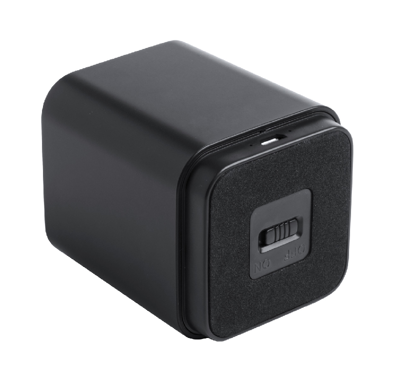 Enceinte Bluetooth - Boîtier en plastique avec gravure lumineuse - Batterie rechargeable et fonction mains libres_2