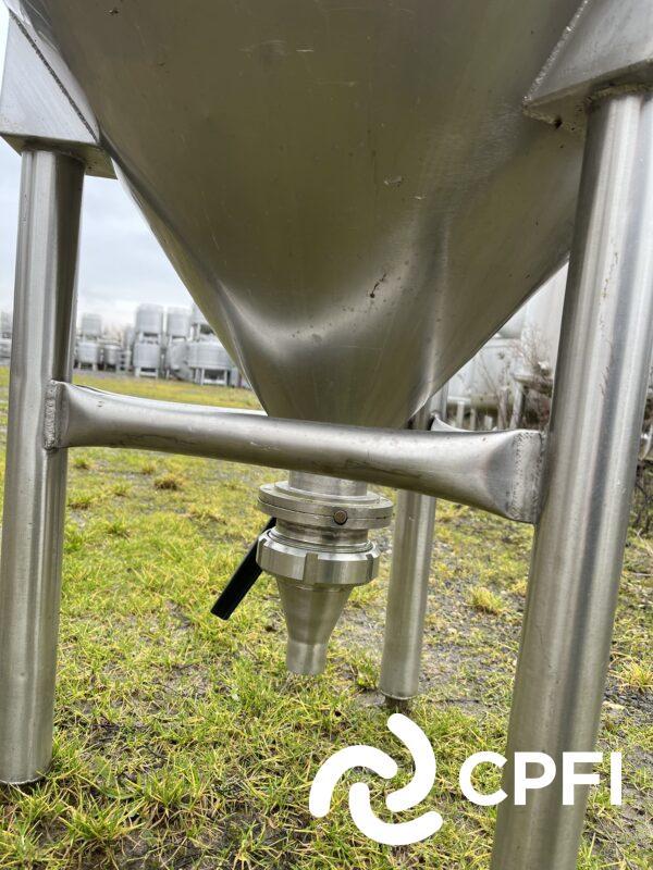 Bac de lancement 180 L - BNC094 - Hauteur 780 mm - 3 pieds - 2 sondes de niveaux_2