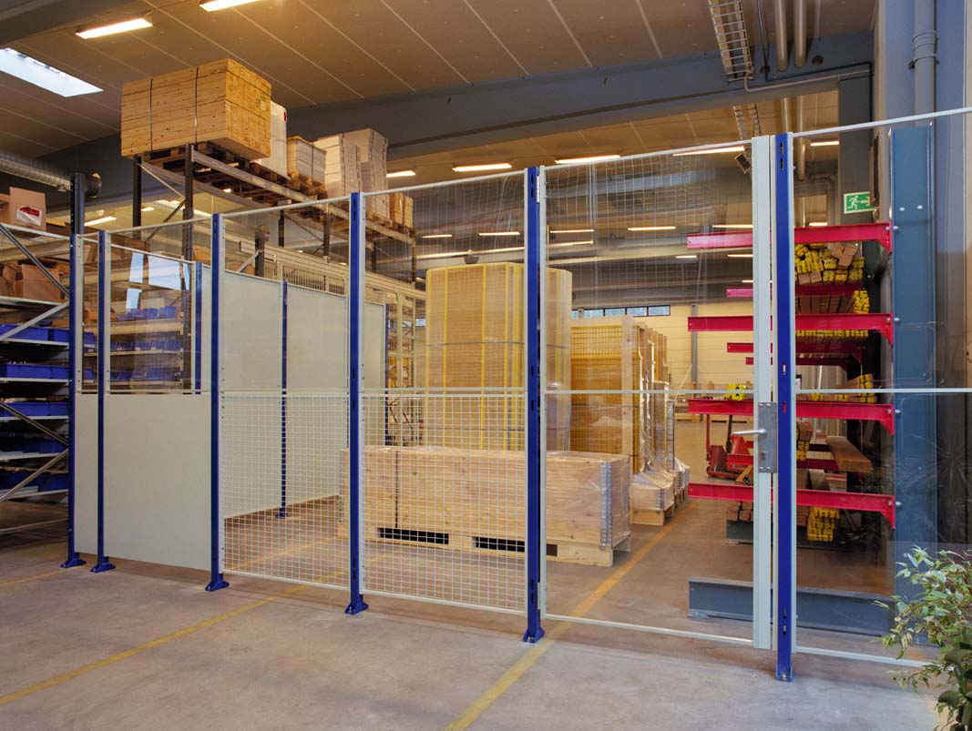 Cloisons grillagées - Système flexible et sécurisé pour industrie et entrepôt - Panneaux X-Store et protection SafeStore_2