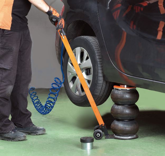 Cric pneumatique à 3 étages - Manche long - BH9BJ23SLH - 2T - Hauteur max 560 mm avec extension_2