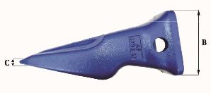 Dents de godet adaptables Feurst AFV 4703 SP - 55,6 kg - Dimensions précises_2