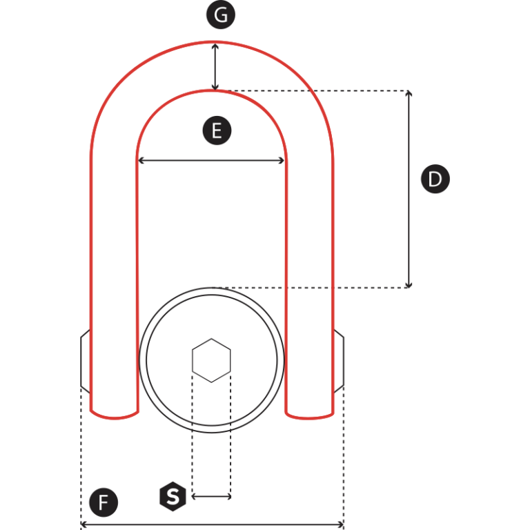Anneau de levage à double articulation - CODIPRO DSS - REF : 41051 - Capacité de 5,5t à 32,1t_2