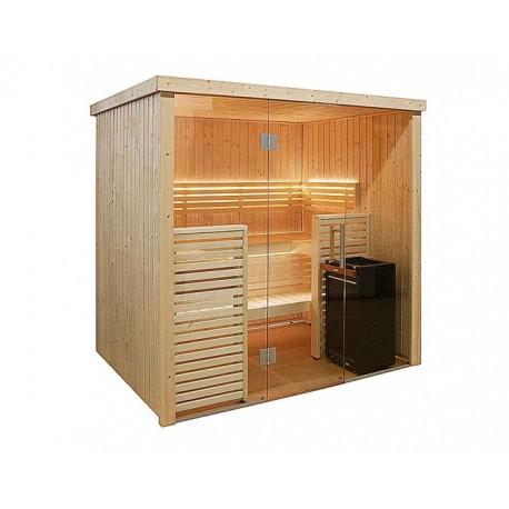 Cabine de sauna HARVIA 206 x 160,8 x 202 cm - 2 à 3 personnes - Poêle Vega 6 kW inclus_2