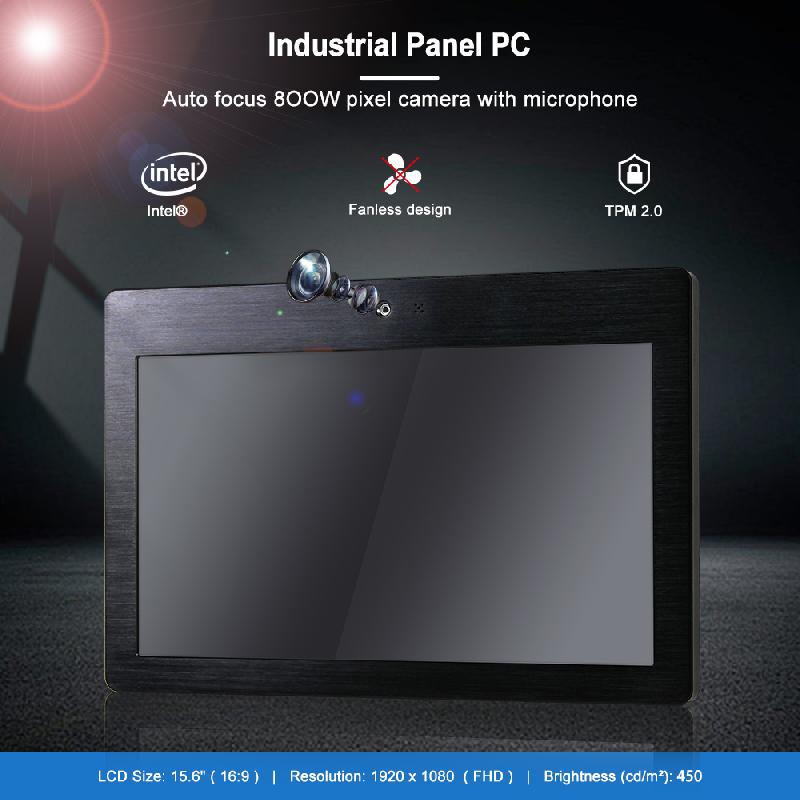 Panel PC industriel fanless 15.6