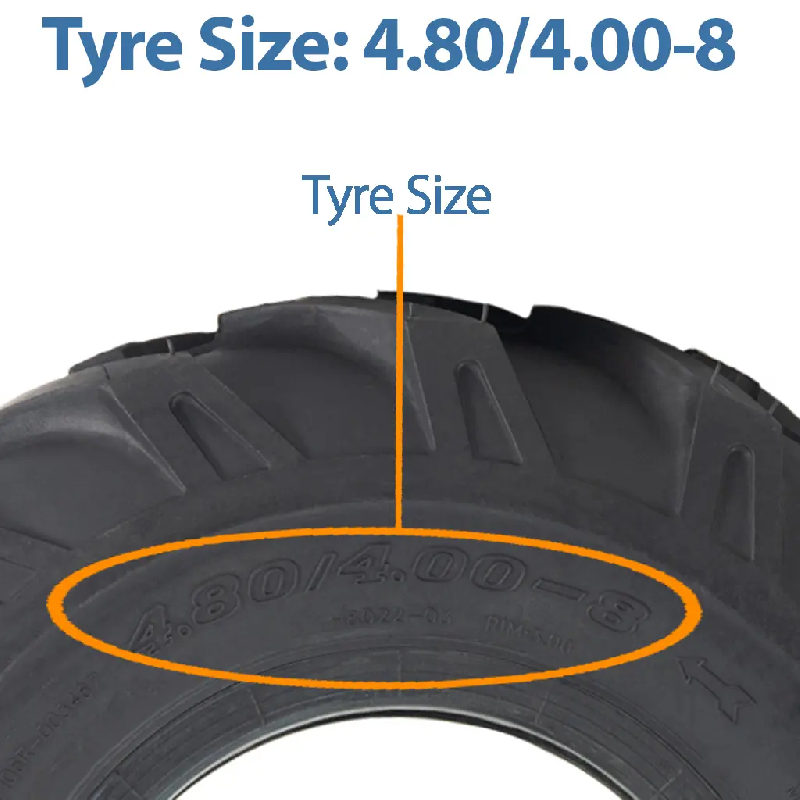 4.80/4.00-8 Open Centre Tyre  Tube TR13 Cleated Rotovator Lug Industrial H8022_2