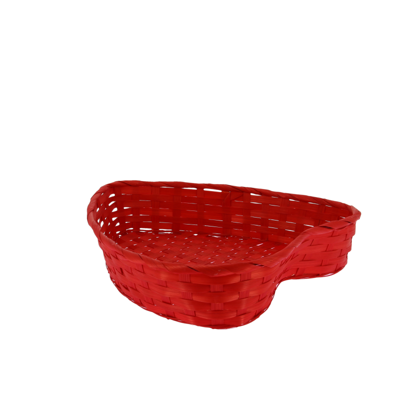 Corbeille coeur bambour rouge Corso 32x30 -_2