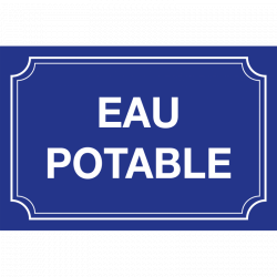 Panneau et plaques d'informations fontaine - WP Signalisation - robustes et conformes aux normes NF et CE_2