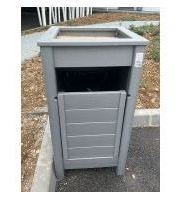 Poubelle cendrier 50L recyclé PCCEND50 - PolyAl résistant et garanti 15 ans_2