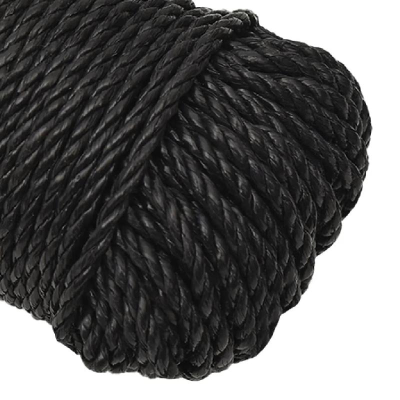 Vidaxl corde de travail noir 8 mm 250 m polypropylène 153009_2