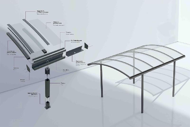 Carport cintré - 5000 / 3000 / 2100_2