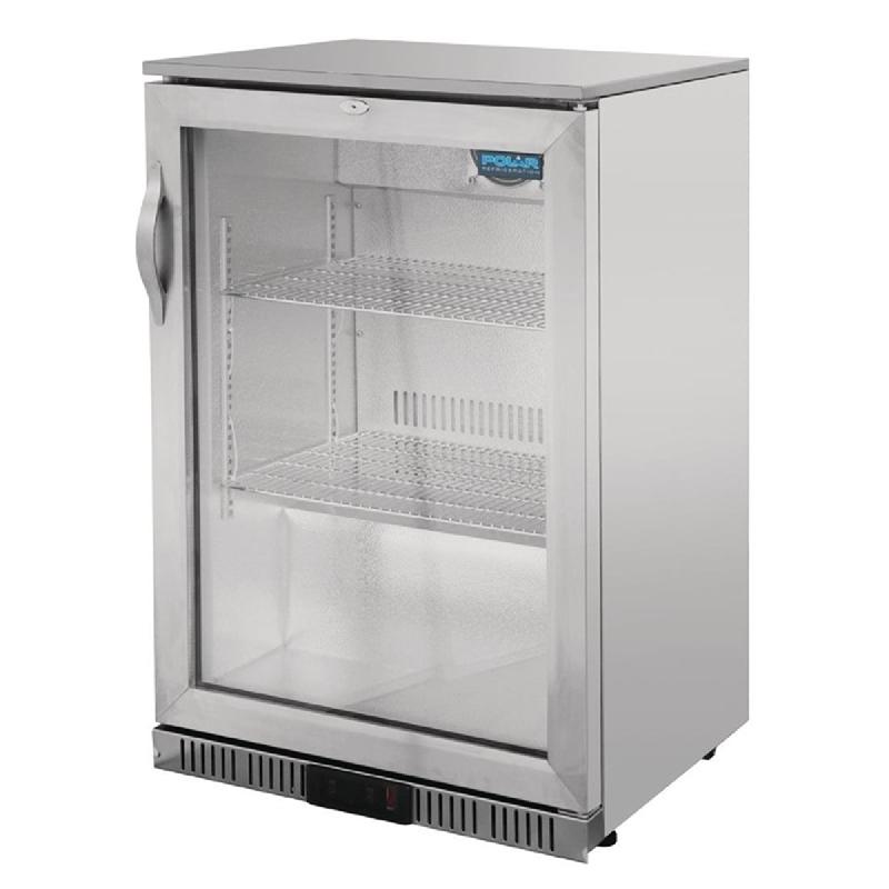 Arrière-bar une porte pivotante Série G inox 138L | Polar - GL007_2