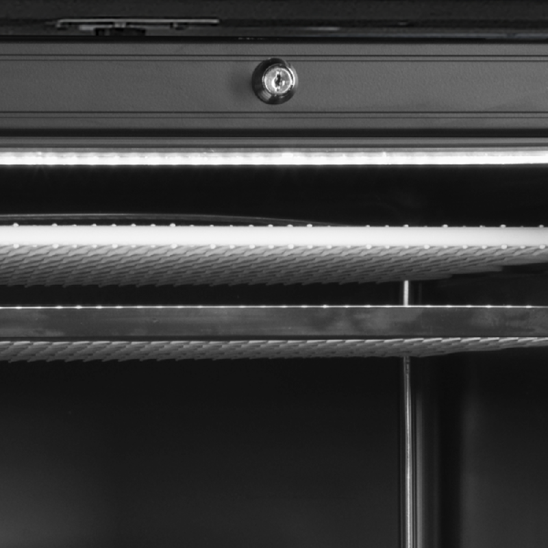 Congélateur vertical de vitrine noir ouverture vers la gauche L.595mm 1 porte TEFCOLD_2