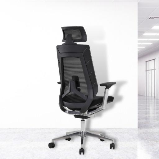 Fauteuil de bureau ergonomique IVY - neuf - support lombaire réglable - tissu polyester Mesh - têtière réglable_2
